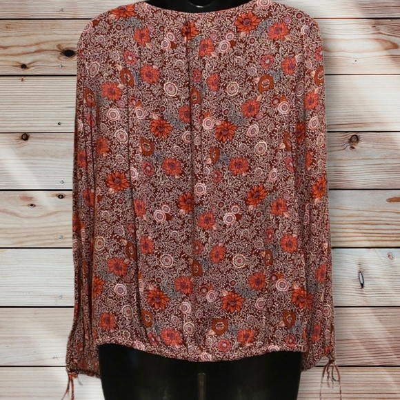 Lucky Brand Floral Boho Top Size Small - Picture 3 of 6